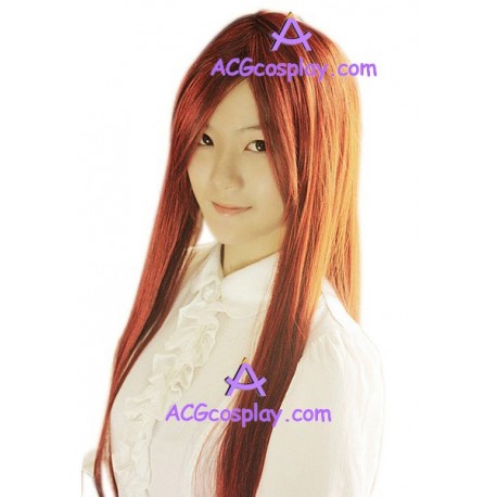 Women's 100cm Red Black Long Straight Cosplay Wig