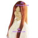 Women's 100cm Red Black Long Straight Cosplay Wig