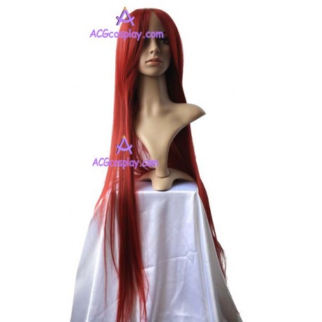 Women's 100cm Red Long Straight Cosplay Wig