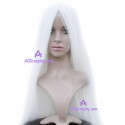 Women's 100cm White Long Straight Cosplay Wig