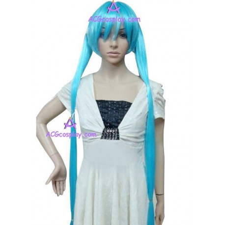 Women's 110cm Navy Blue Long Straight Wig cosplay wig