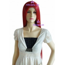 Women's 110cm Red Long Straight Wig cosplay wig