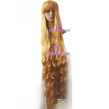 Women's 120cm Blonde Long Curly Cosplay Wig