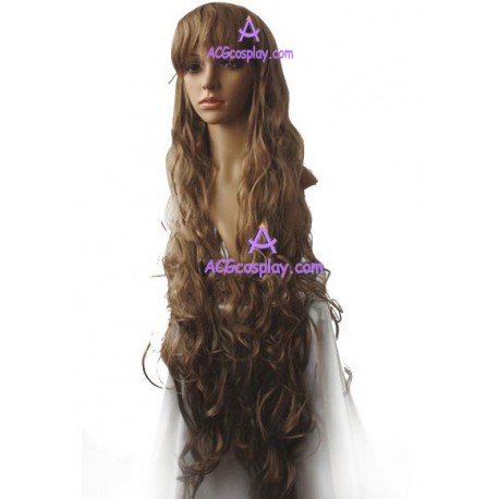 Women's 120cm Brown Long Curly Cosplay Wig