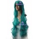 Women's 120cm Dark Green Long Curly Cosplay Wig