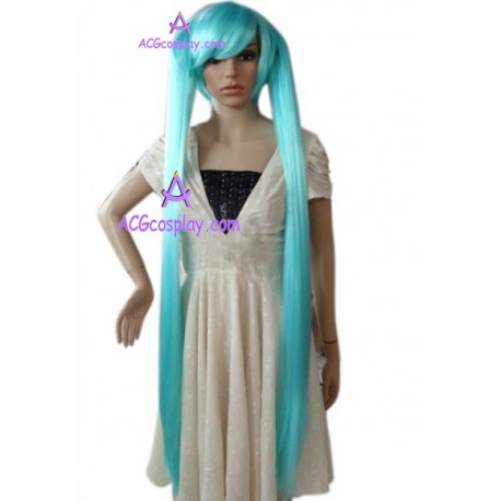 Women's 120cm Green Long Straight Fashion Wig cosplay wig