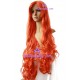 Women's 120cm Orange Long Curly Cosplay Wig