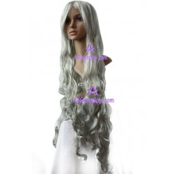 Women's 120cm Silver Gray Long Curly Cosplay Wig