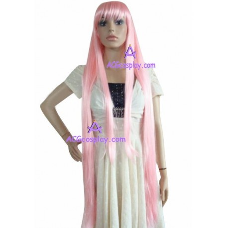 Women's 130cm Pink Long Straight Fashion Wig cosplay wig