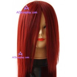 Women's 150cm Claret Long Straight Fashion Wig cosplay wig