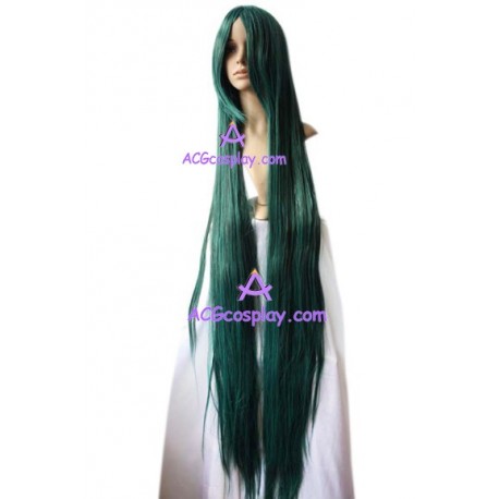 Women's 150cm Dark Green Long Straight Cosplay Wig