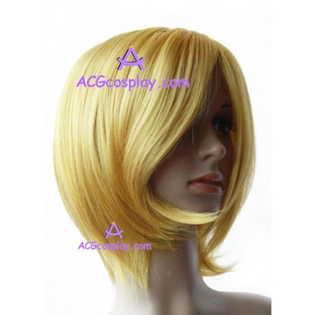 Women's Blond Short Straight Cosplay Wig