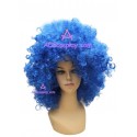 Women's Blue Short Afro Cosplay Wig