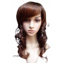 Women's Brown 52cm Long Curly Wig cosplay wig