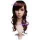 Women's Brown 54cm Long Curly Wig version1 cosplay wig