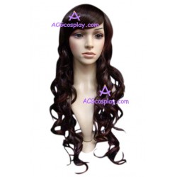 Women's Brown 54cm Long Curly Wig cosplay wig