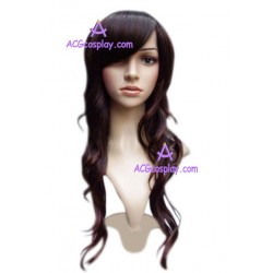 Women's Brown 54cm Long Curly Wig version1 cosplay wig