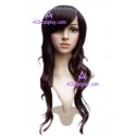 Women's Brown 54cm Long Curly Wig version1 cosplay wig