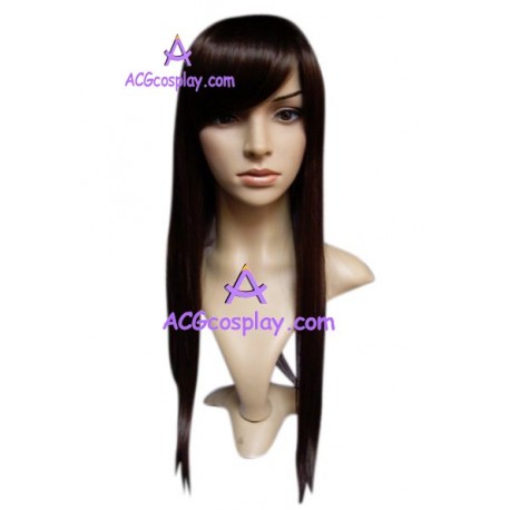 Women's Brown 58cm Long Straight Wig cosplay wig