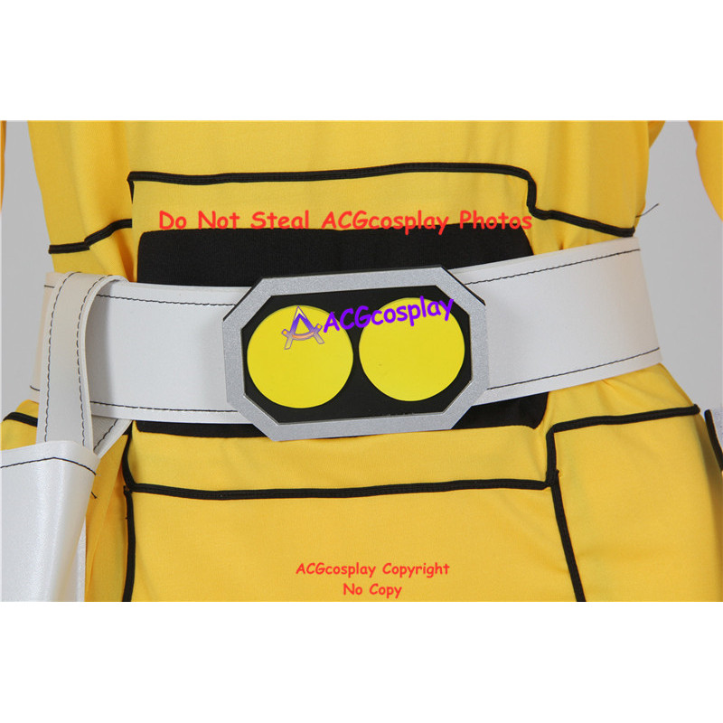 Power Rangers Turbo Cosplay Yellow Turbo Ranger Cosplay Costume Incl Boots Covers