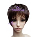 Women's Brown Black 8cm Short Wig cosplay wig