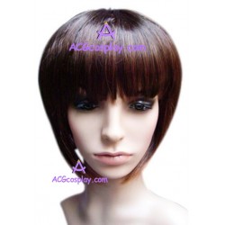 Women's Brownish Yellow 22cm Short Straight Wig cosplay wig