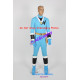 Power rangers Saizou ninja blue ranger Kaku ranger cosplay costume with real boots