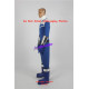 Power rangers blue time force ranger lucas blue ranger cosplay costume include boots covers