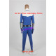 Power rangers blue time force ranger lucas blue ranger cosplay costume include boots covers