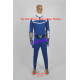 Power rangers blue time force ranger lucas blue ranger cosplay costume include boots covers