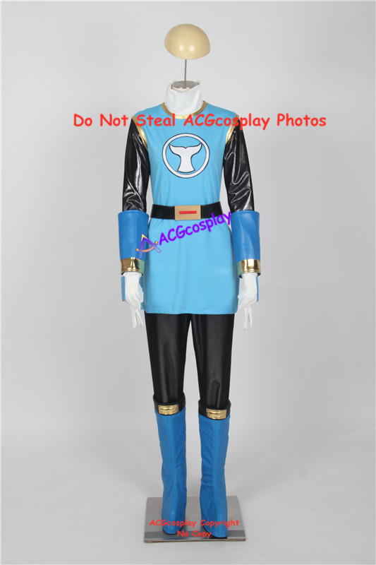 Power Rangers Ninja Storm Blue Wind Ranger Cosplay Costume