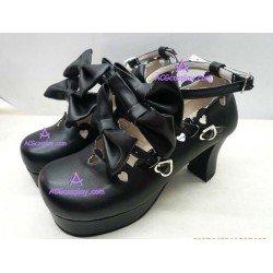 KERA VR Princess boots dress black bowknot version1 lolita shoes boots cosplay shoes