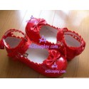 KERA VR Princess boots dress red bowknot lolita shoes boots cosplay shoes