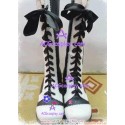 Lovely black and white chalaza princess boots lolita shoes boots cosplay shoes