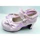 Lovely pink bowknot lolita princess shoes lolita shoes boots cosplay shoes