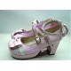 Pink clasp princess shoes lolita shoes boots cosplay shoes