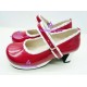 Red and white lace clasp princess shoes version4 lolita shoes boots cosplay shoes