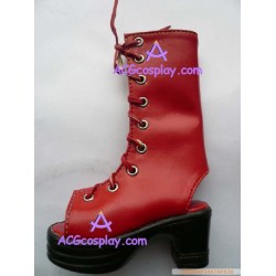 Red Martin paragraph boots version1 lolita shoes boots cosplay shoes