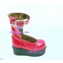 Red Martin paragraph clasp shoes version1 lolita shoes boots cosplay shoes