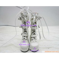 White Martin paragraph boots lolita shoes boots cosplay shoes