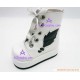 White Martin paragraph shoes version1 lolita shoes boots cosplay shoes