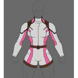 Commission Request Pink and White Jumpsuit style Cosplay Costume