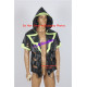 Kamen Rider Necrom Cosplay Costume Hoodie Jacket Only Faux Leather Jacket