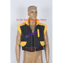 Street Fighter Charle Nash Cosplay Costume Vest Only Quilted Style Vest