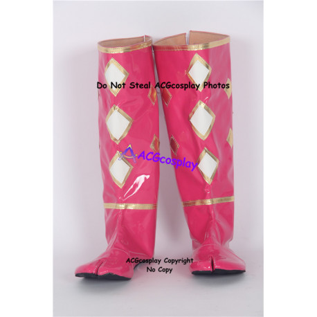 Mighty Morphin Power Rangers Pink Ninjetti Ninja Ranger Cosplay shoes boots