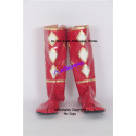 Power Rangers Red Ninjetti Ranger Cosplay Shoes boots