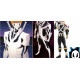 Commission Request Black and White Cosplay Costume and Jumpsuit with Logo at Back