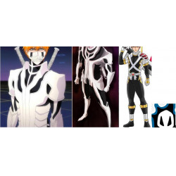 Commission Request Black and White Cosplay Costume and Jumpsuit with Logo at Back