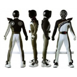 Commission Request BoonBlack Ranger Cosplay Costume include Belt with Belt Buckle and Shoulder Armor Prop