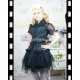 Black lolita dress office costume